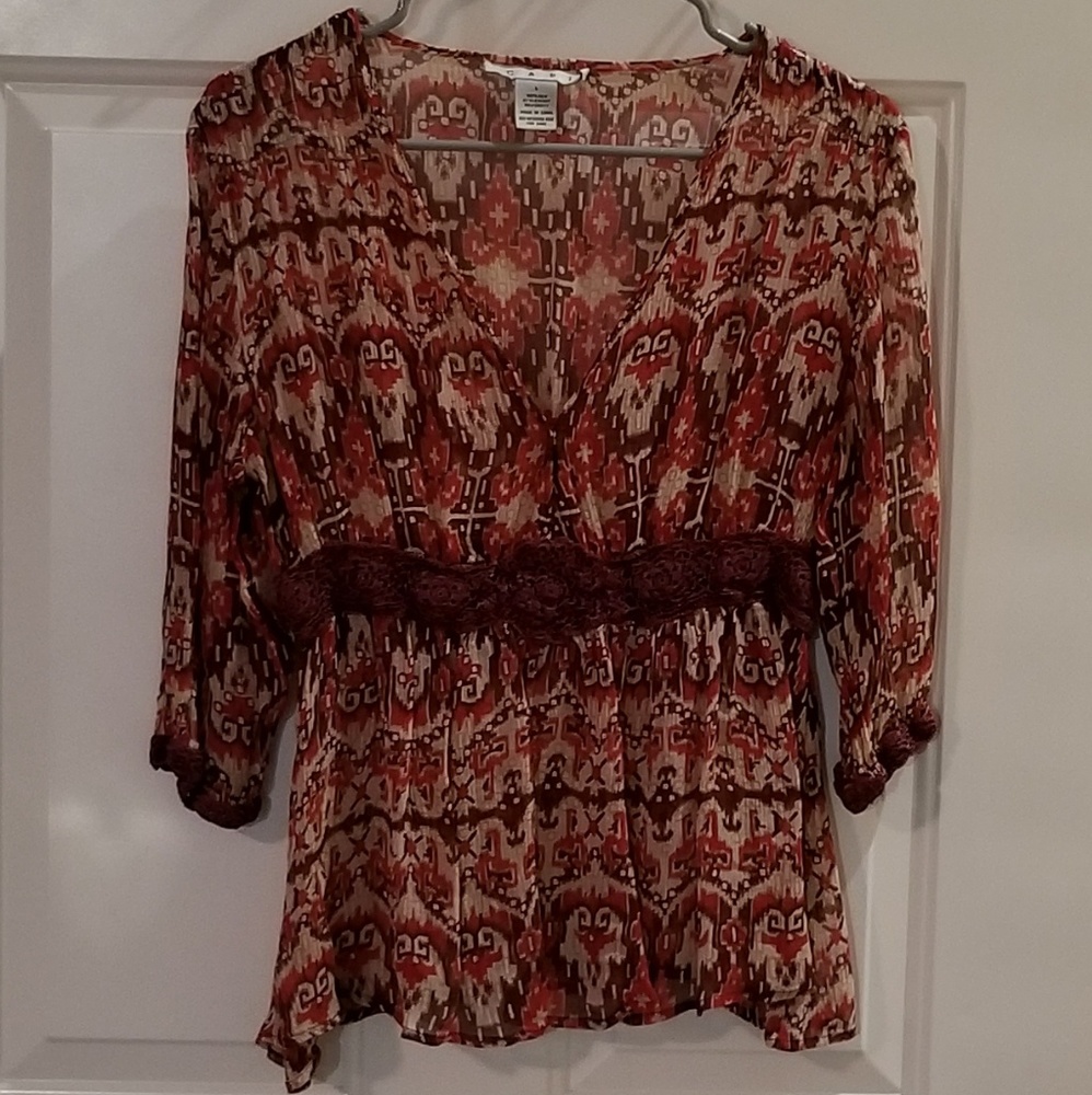 CAbi 3/4 Sleeve Blouse